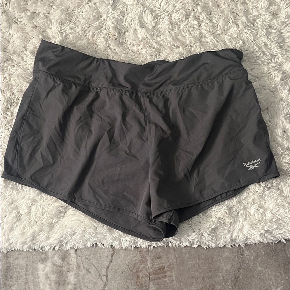 Reebok Women's Charcoal Athletic Shorts